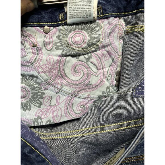 Diesel CHEREN Vintage 90s Y2K Blue Denim Womans Embroidered Bootcut Jeans Sz 28 - Picture 15 of 15